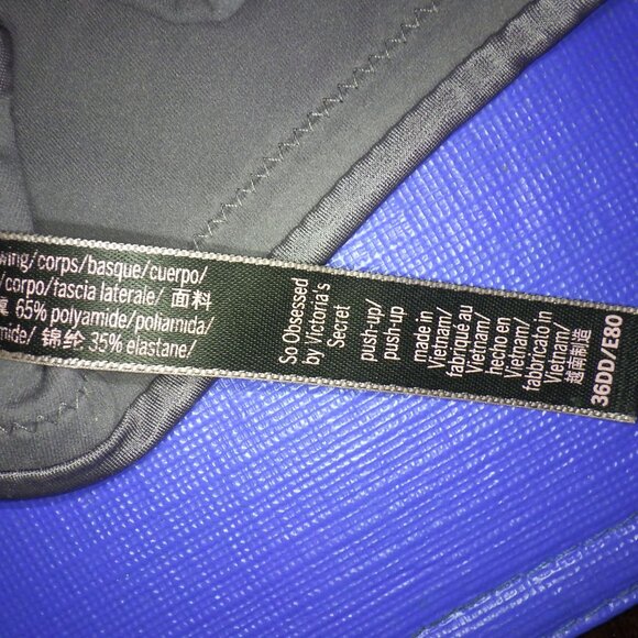 So Obsessed Victoria's Secret 36DD E80 Pushup Padded Wire Bra Mauve Copper - Picture 8 of 10